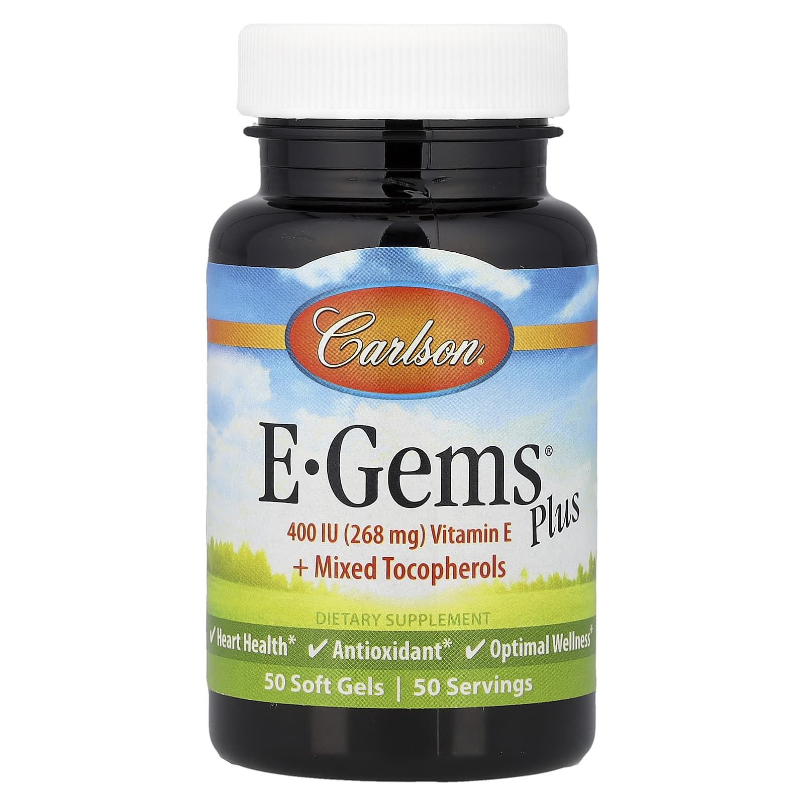 Carlson, E-Gems® Plus, 50 капсул