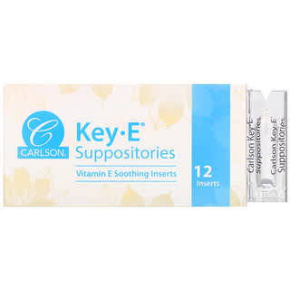 Carlson Labs, Key-E Suppositories, 12 Inserts
