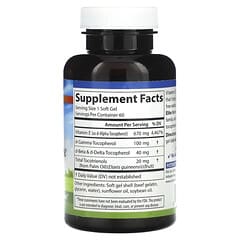 Carlson, E-Gems Elite, витамин E с токоферолами и токотриенолами, 670 мг (1000 МЕ), 60 мягких таблеток