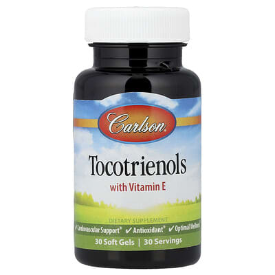 Carlson, Tocotrienols with Vitamin E, 30 Softgels