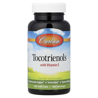 Carlson, Tocotrienols with Vitamin E, 180 Soft Gels