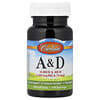 Carlson, Vitamin A & D, 100 Gel Lembut