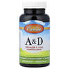 Carlson, Vitaminas A y D, 300 cápsulas blandas