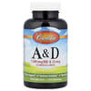 Carlson, Vitaminas A y D, 250 cápsulas blandas