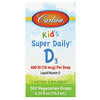 Kids Super Daily D3, 10 µg (400 UI), 365 gouttes végétariennes, 10,3 ml