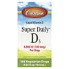 Liquid Vitamin D, Super Daily D3, 100 mcg (4,000 IU), 0.35 fl oz (10.3 ml)