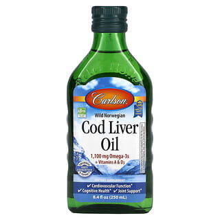 Carlson, Wild Norwegian Cod Liver Oil, 8.4 fl oz (250 ml)