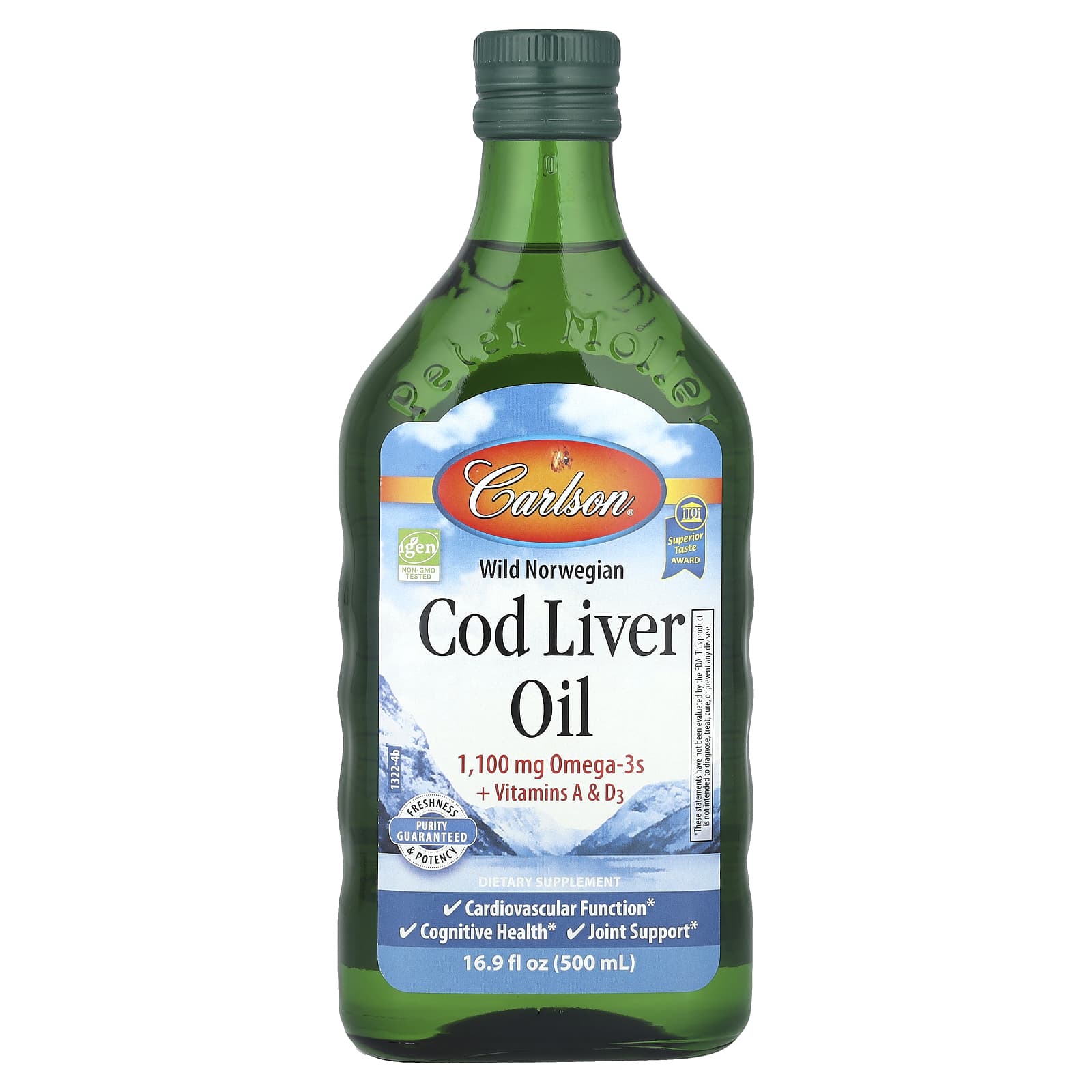 Wild Norwegian Cod Liver Oil, 16.9 fl oz (500 ml)