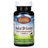Solar D Gems®, витамин D3 и омега-3, натуральный лимон, 120 мягких таблеток