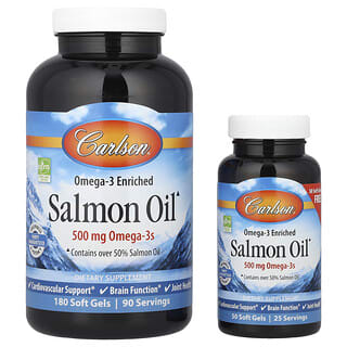 Carlson, Aceite de salmón enriquecido con omega-3, 230 cápsulas blandas