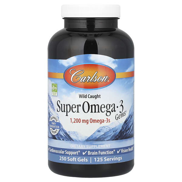 Wild Caught Super Omega-3 Gems®, 250 Soft Gels
