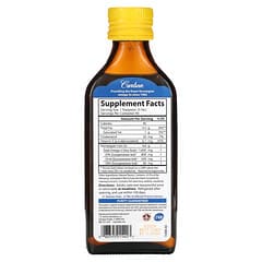 Carlson, Norwegian, The Very Finest Fish Oil, Natural Lemon, 1,600 mg, 6.7 fl oz (200 ml)