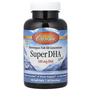 Carlson, Super DHA Gems®, 60 Soft Gels