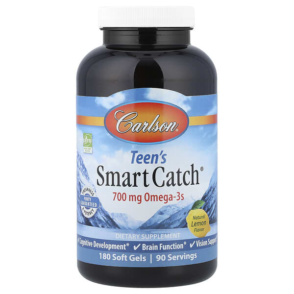 Teen's Smart Catch®, Natural Lemon, 180 Soft Gels