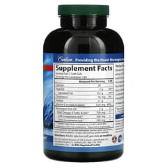 Carlson, The Very Finest Fish Oil, Natural Lemon, 350 mg, 240 Soft Gels