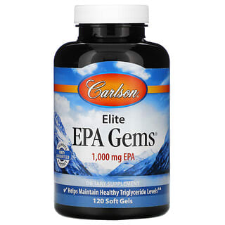 Carlson, Elite EPA Gems, 1,000 mg, 120 Soft Gels