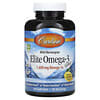 Elite Omega-3 Gems, омега-3 кислоти з норвезької риби дикого вилову, натуральний лимонний смак, 1600 мг, 90 капсул (800 мг у капсулі)