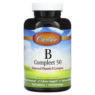 Carlson, 複合維生素B-50，250片