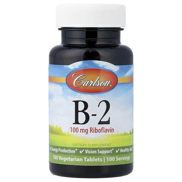 Vitamin B-2, 100 Vegetarian Tablets