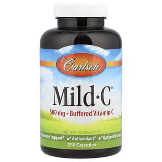 Carlson, Douce-C (Mild-C), 500 mg, 250 gélules