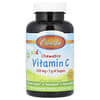 Niños, Vitamina C masticable, Mandarina natural, 250 mg, 60 comprimidos vegetales