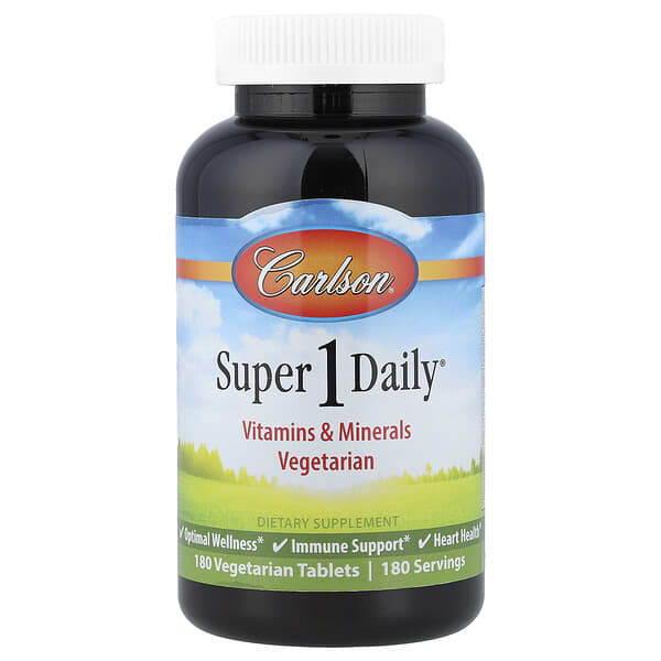 Carlson Super 1 Daily®, 180 Vegetarian Tablets