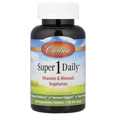 Carlson, Super 1 Daily®, 60 Vegetarian Chips