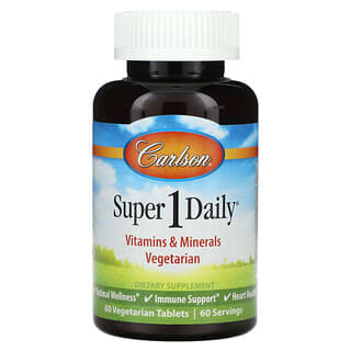Carlson, Super 1 Daily, 60 Vegetarian Tablets