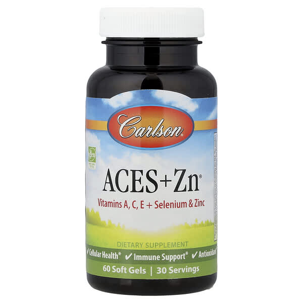 Carlson Aces + Zn®, 60 Soft Gels