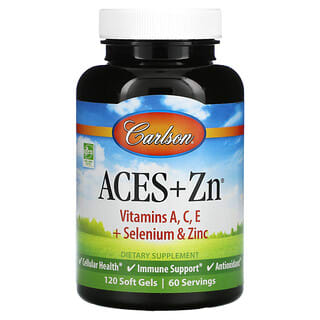Carlson, Aces + Zn, 120 мягких желатиновых капсул