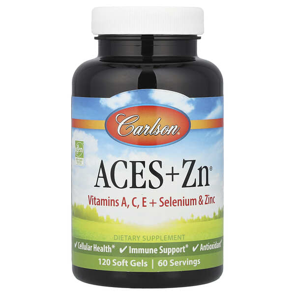 Carlson Aces + Zn®, 120 Soft Gels