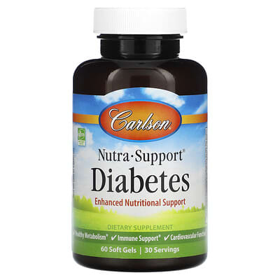 Carlson, Nutra-Support™, Glucometabolic Disease, 60 Softgels