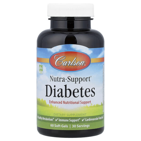 Carlson, Nutra-support™, 당뇨병 환자, 소프트젤 60정