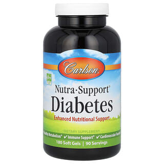 كارلسون‏, Nutra-Support® ، السكري ، 180 كبسولة هلامية