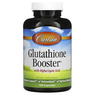 Carlson Labs, Glutathione Booster, добавка с глутатионом, 180 капсул
