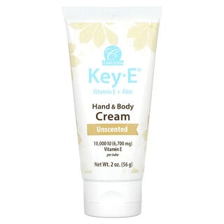 Carlson‏, Key - E, Hand & Body Cream, Unscented, 2 oz (56 g)