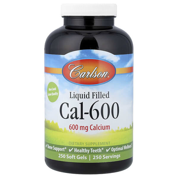 Liquid Filled Cal-600, 600 mg, 250 Soft Gels