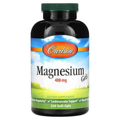 Carlson, Magnesium Gels, 400 mg, 250 Soft Gels