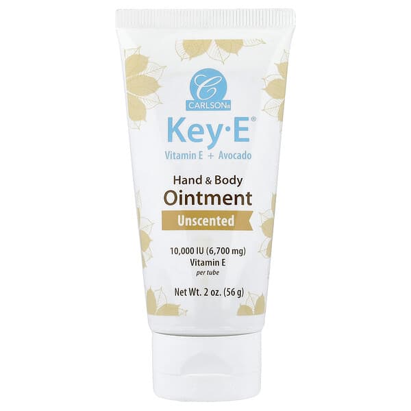 Carlson, Key- E®, 손 & 바디 연고, 무향, 56g(2oz)