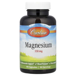 Carlson, Magnesio, 350 mg, 90 cápsulas