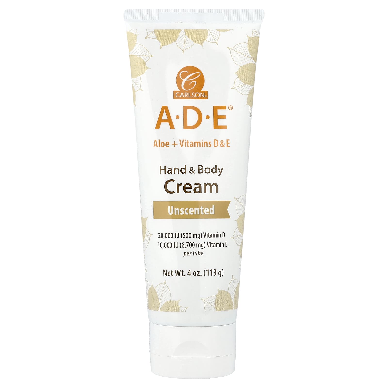 A-D-E（エーディーイー）、ハンド＆ボディクリーム、無香料、113g（4