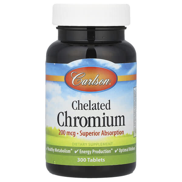Chelated Chromium, 200 mcg, 300 Tablets