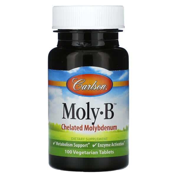 Carlson Moly-B, 100 Vegetarian Tablets (500 mcg per Tablet)
