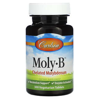 Carlson, Moly·B, Molibdeno, 300 comprimidos