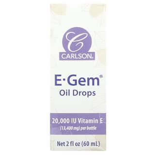 Carlson‏, טיפות שמן E-Gem‏, 60 מ"ל (2 אונקיות נוזל)