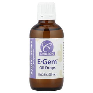 Carlson, E-Gem® Oil Drops, 2 fl oz (60 ml)