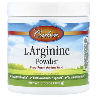 Carlson, L-Arginina pulbere, 3,53 oz (100 g)