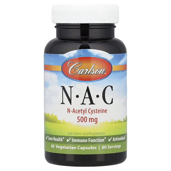 Carlson, NAC, 500 mg, 60 Kapseln