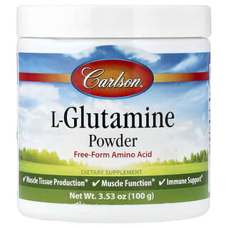 Carlson, L-glutaminpulver, 3.53 oz (100 g)