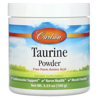 Carlson, Taurine Powder, Taurinpulver, 100 g (3,53 oz.)